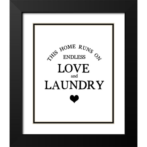 This Home Runs Black Modern Wood Framed Art Print with Double Matting by Straatsma, Leah