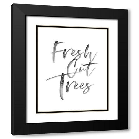 Fresh Cut Trees Black Modern Wood Framed Art Print with Double Matting by Straatsma, Leah