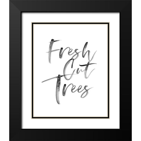 Fresh Cut Trees Black Modern Wood Framed Art Print with Double Matting by Straatsma, Leah