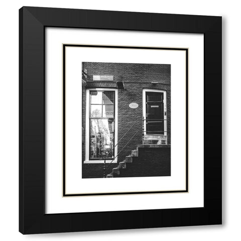 Amsterdam 3 Black Modern Wood Framed Art Print with Double Matting by Straatsma, Leah