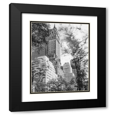NYC Park Ave Black Modern Wood Framed Art Print with Double Matting by Straatsma, Leah