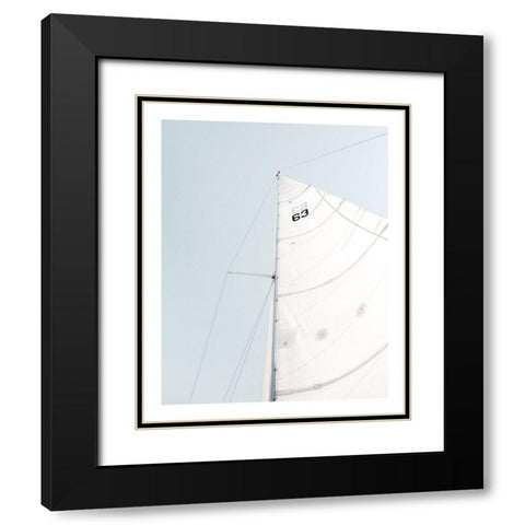Sailboat Black Modern Wood Framed Art Print with Double Matting by Straatsma, Leah