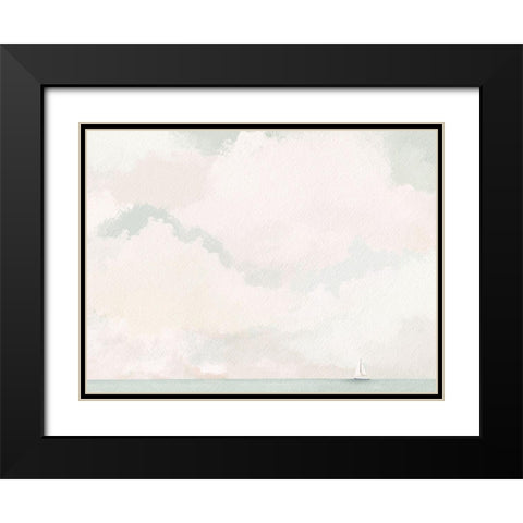 Sailing And Clouds Black Modern Wood Framed Art Print with Double Matting by Straatsma, Leah