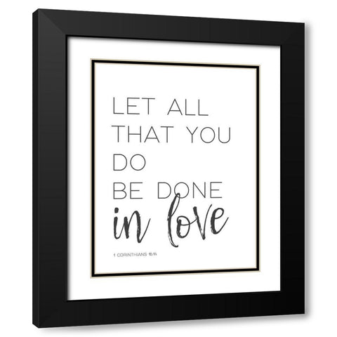 All You Do Black Modern Wood Framed Art Print with Double Matting by Straatsma, Leah