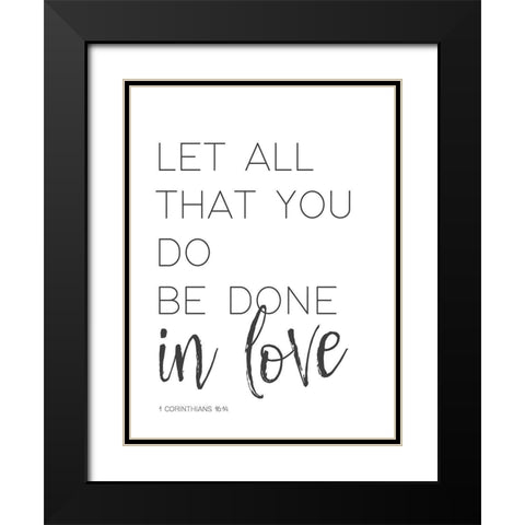 All You Do Black Modern Wood Framed Art Print with Double Matting by Straatsma, Leah