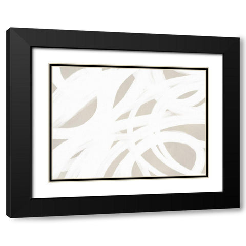 Dreaming in Taupe Black Modern Wood Framed Art Print with Double Matting by Straatsma, Leah