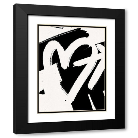 Shot Through The Heart Black Modern Wood Framed Art Print with Double Matting by Straatsma, Leah