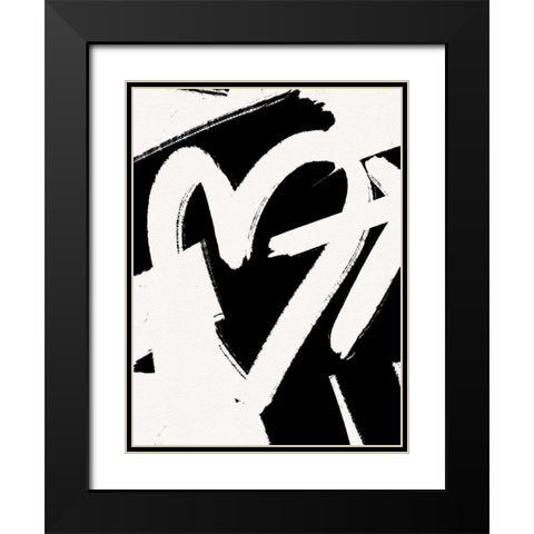 Shot Through The Heart Black Modern Wood Framed Art Print with Double Matting by Straatsma, Leah