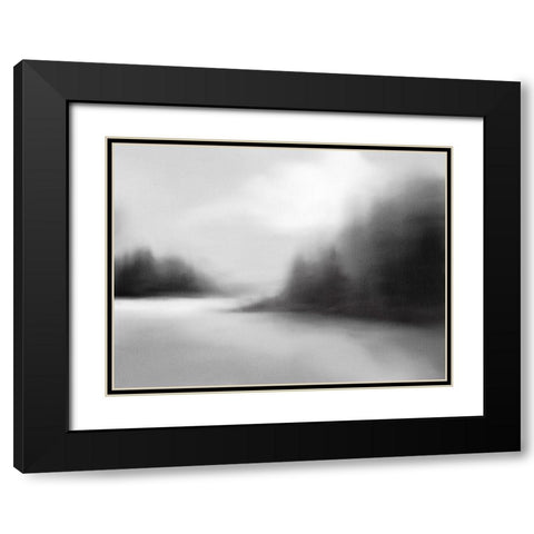 The Inlet Black Modern Wood Framed Art Print with Double Matting by Straatsma, Leah
