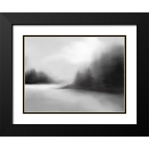 The Inlet Black Modern Wood Framed Art Print with Double Matting by Straatsma, Leah
