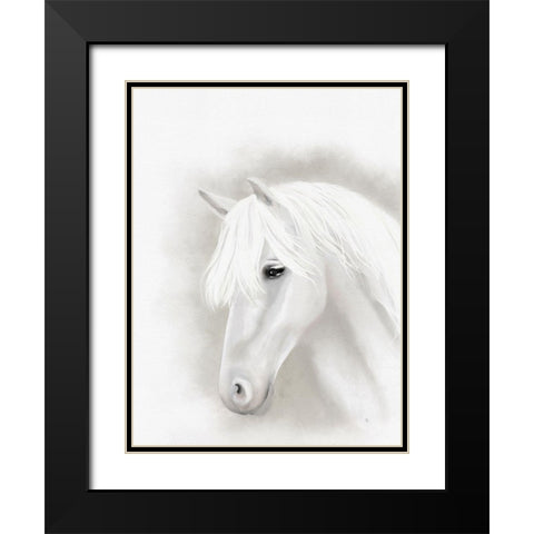 Majestic Horse Black Modern Wood Framed Art Print with Double Matting by Straatsma, Leah