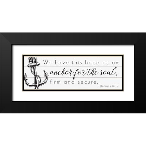 Seafaring Scriptures 1 Black Modern Wood Framed Art Print with Double Matting by Hogan, Melody