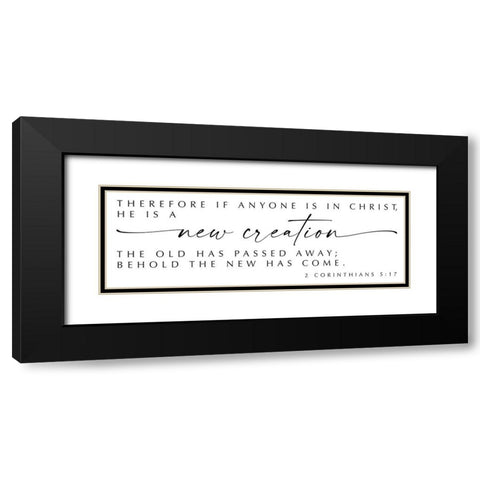 New Creation Black Modern Wood Framed Art Print with Double Matting by Hogan, Melody