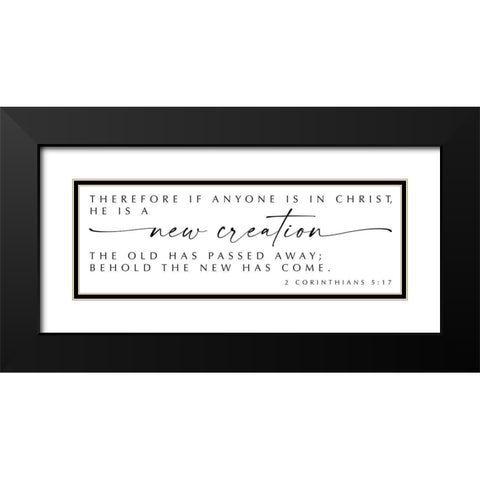 New Creation Black Modern Wood Framed Art Print with Double Matting by Hogan, Melody