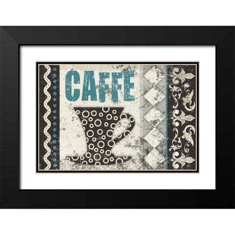 Caffe Fabuloso Black Modern Wood Framed Art Print with Double Matting by Hogan, Melody