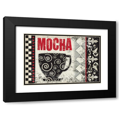 Mocha Chocolat 3 Black Modern Wood Framed Art Print with Double Matting by Hogan, Melody