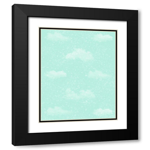 Unique Sparkle Clouds Black Modern Wood Framed Art Print with Double Matting by Hogan, Melody
