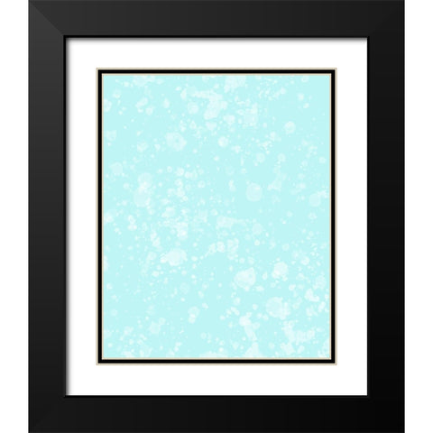 Whimsical Bubbles Black Modern Wood Framed Art Print with Double Matting by Hogan, Melody