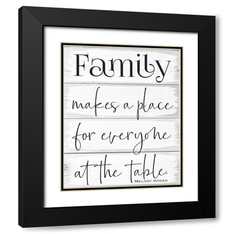 Life Wood Panels 1 Black Modern Wood Framed Art Print with Double Matting by Hogan, Melody