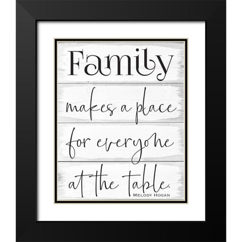 Life Wood Panels 1 Black Modern Wood Framed Art Print with Double Matting by Hogan, Melody
