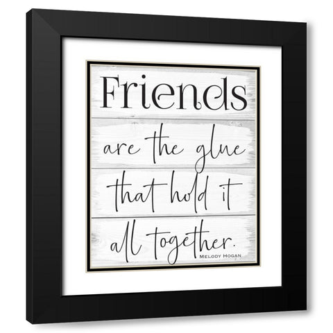 Life Wood Panels 3 Black Modern Wood Framed Art Print with Double Matting by Hogan, Melody