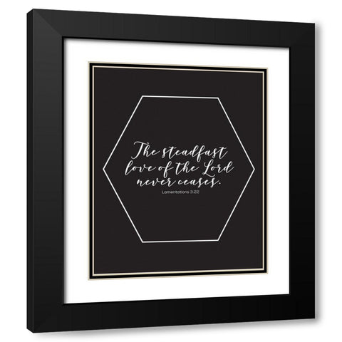 Gold Foil Steadfast Black Modern Wood Framed Art Print with Double Matting by Hogan, Melody