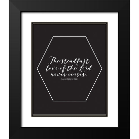 Gold Foil Steadfast Black Modern Wood Framed Art Print with Double Matting by Hogan, Melody