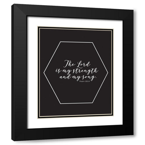 Gold Foil Song Black Modern Wood Framed Art Print with Double Matting by Hogan, Melody