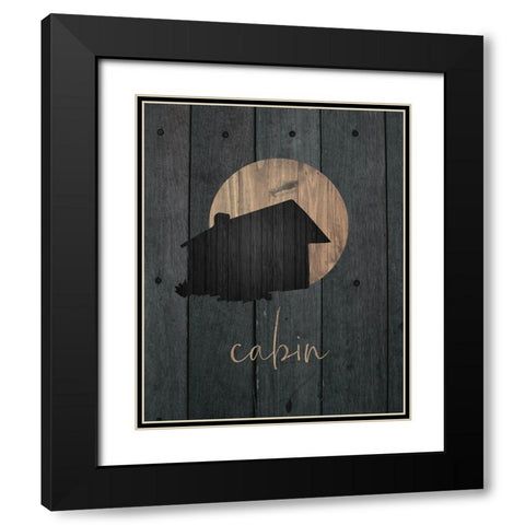 Wilderness Wood 02 Black Modern Wood Framed Art Print with Double Matting by Hogan, Melody