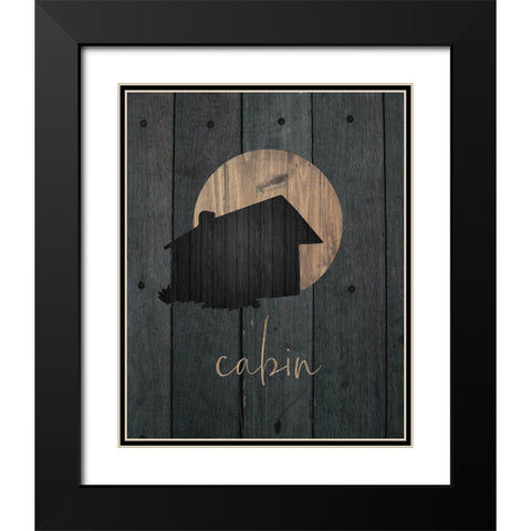 Wilderness Wood 02 Black Modern Wood Framed Art Print with Double Matting by Hogan, Melody