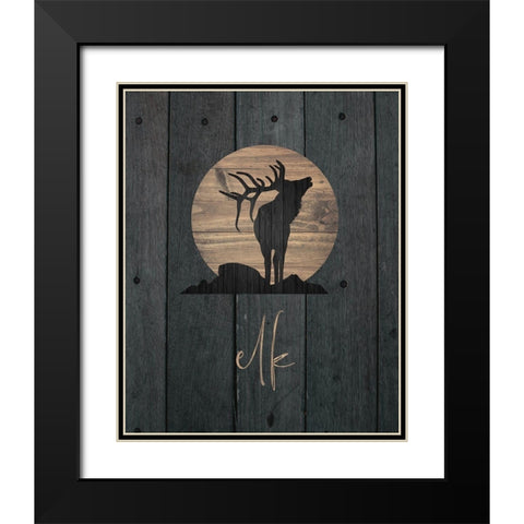 Wilderness Wood 05 Black Modern Wood Framed Art Print with Double Matting by Hogan, Melody