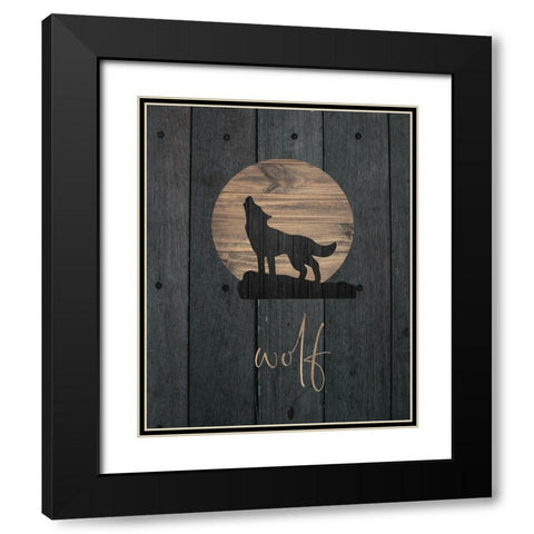 Wilderness Wood 06 Black Modern Wood Framed Art Print with Double Matting by Hogan, Melody