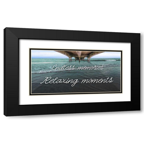 Beneath The Bridge Black Modern Wood Framed Art Print with Double Matting by Prime, Marcus