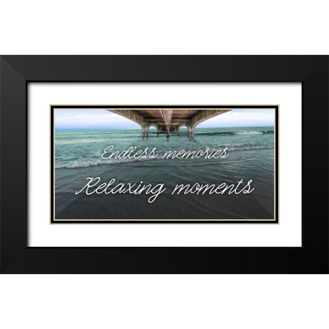 Beneath The Bridge Black Modern Wood Framed Art Print with Double Matting by Prime, Marcus