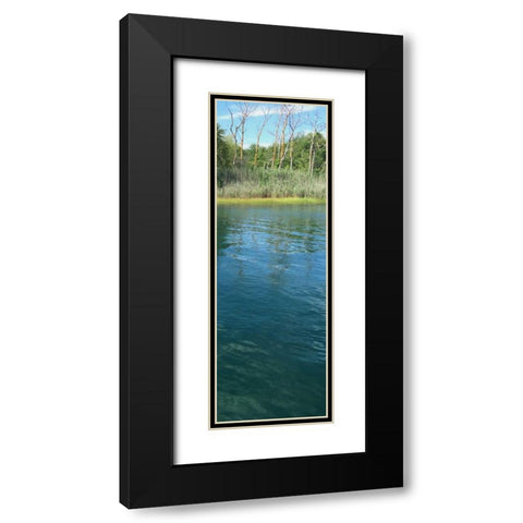 Scenic River 1 Black Modern Wood Framed Art Print with Double Matting by Prime, Marcus
