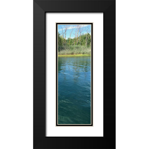 Scenic River 1 Black Modern Wood Framed Art Print with Double Matting by Prime, Marcus