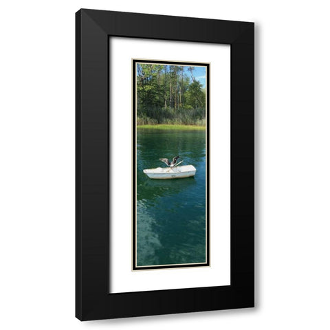 Scenic River 2 Black Modern Wood Framed Art Print with Double Matting by Prime, Marcus