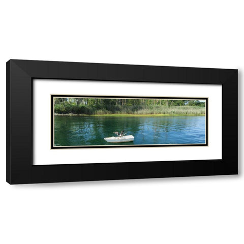 Scenic River 3 Black Modern Wood Framed Art Print with Double Matting by Prime, Marcus