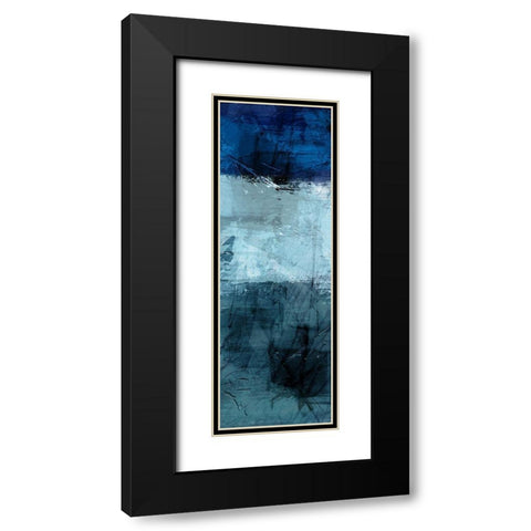 Flaring Indigos 1 Black Modern Wood Framed Art Print with Double Matting by Prime, Marcus