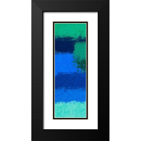 Spirited Smears 1 Black Modern Wood Framed Art Print with Double Matting by Prime, Marcus