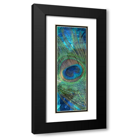 Urban Peacock 1 Black Modern Wood Framed Art Print with Double Matting by Prime, Marcus