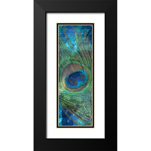 Urban Peacock 1 Black Modern Wood Framed Art Print with Double Matting by Prime, Marcus