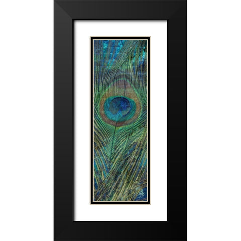 Urban Peacock 2 Black Modern Wood Framed Art Print with Double Matting by Prime, Marcus