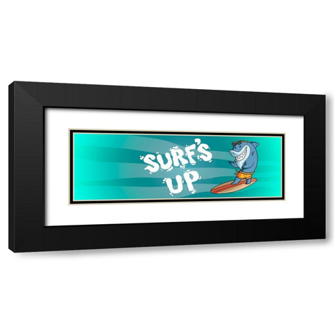 Surfs Up 2 Black Modern Wood Framed Art Print with Double Matting by Prime, Marcus