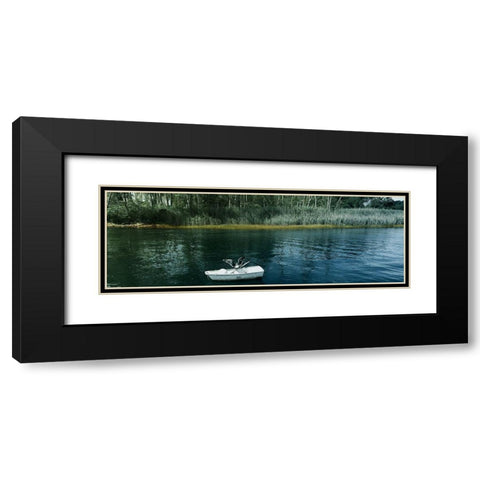 Welcoming River 1 Black Modern Wood Framed Art Print with Double Matting by Prime, Marcus