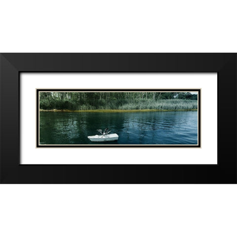 Welcoming River 1 Black Modern Wood Framed Art Print with Double Matting by Prime, Marcus