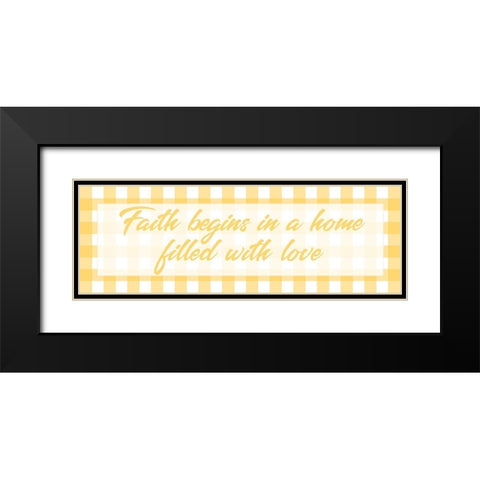 Faith Begins 1 Black Modern Wood Framed Art Print with Double Matting by Prime, Marcus