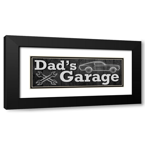 Dads Garage 1 Black Modern Wood Framed Art Print with Double Matting by Prime, Marcus