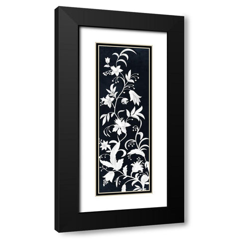 Reaching Floral Vines 1 Black Modern Wood Framed Art Print with Double Matting by Prime, Marcus