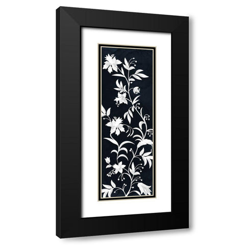 Reaching Floral Vines 2 Black Modern Wood Framed Art Print with Double Matting by Prime, Marcus